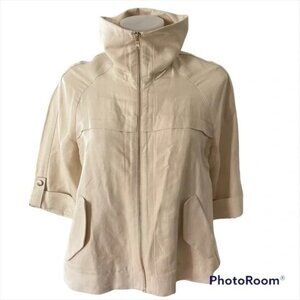 Ann Taylor Ivory Linen Jacket — Small